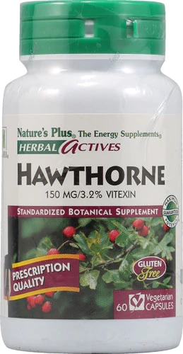 Nature's Plus Herbal Actives English Hawthorne -- 150 mg - 60 Vegetarian Capsules