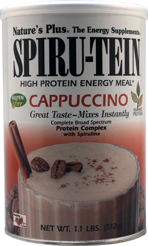 Nature's Plus Spiru-Tein® High Protein Energy Meal Cappuccino -- 1.05 lbs