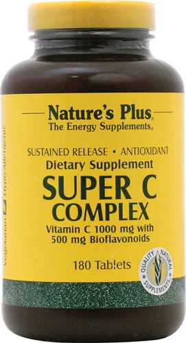 Comprar Nature's Plus Super C Complex Sustained Release -- 180 Tablets