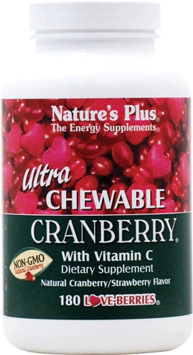 Nature's Plus Ultra Chewable Cranberry® -- 180 Chewable Tablets