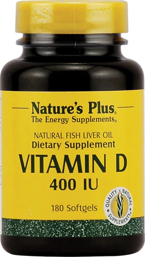 Nature's Plus Vitamin D -- 400 IU - 180 Softgels
