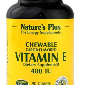 Comprar Nature's Plus Vitamin E Chewable Carob -- 400 IU - 90 Tablets