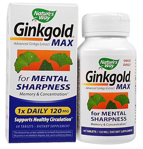 Nature's Way Ginkgold® Max -- 120 mg - 60 Tablets