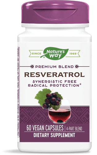 Nature's Way Resveratrol -- 60 Vegetarian Capsules