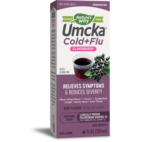 Comprar Nature's Way Umcka® Elderberry Intensive Cold+Flu Syrup Berry -- 4 fl oz