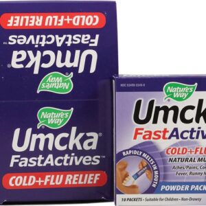 Nature's Way Umcka FastActives® Cold Plus Flu Relief Berry -- 60 Packets