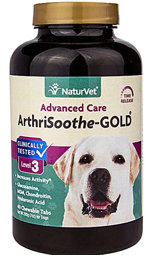 Comprar NaturVet ArthriSoothe-Gold® Level 3 Joint Care For Dogs -- 40 Chewable Tablets