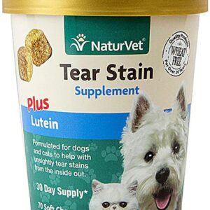 NaturVet Tear Stain plus Lutein -- 70 Soft Chews