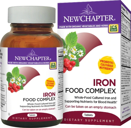 Comprar New Chapter Fermented Iron Complex -- 60 Vegetarian Tablets