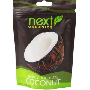 Next Organics Dark Chocolate Covered Snacks Coconut -- 4 oz