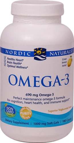 Comprar Nordic Naturals Omega-3 Lemon -- 690 mg - 180 Softgels