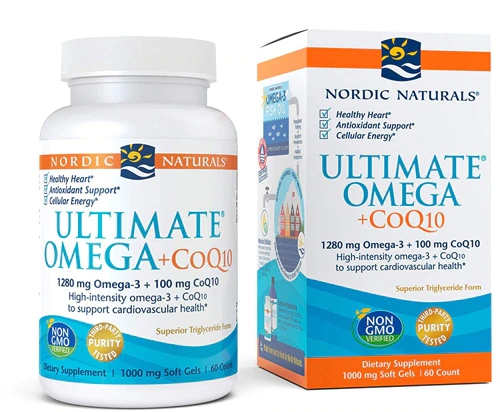 Nordic Naturals Ultimate Omega® + CoQ10 -- 1000 mg - 60 Softgels