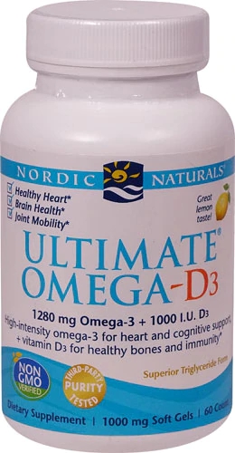 Comprar Nordic Naturals Ultimate® Omega-D3™ Lemon -- 1000 mg - 60 Softgels