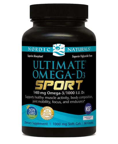 Comprar Nordic Naturals Ultimate Omega®-D3 Sport -- 1000 mg - 60 Softgels