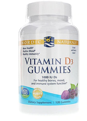 Comprar Nordic Naturals Vitamin D3 Gummies Wild Berry -- 1000 IU - 120 Gummies