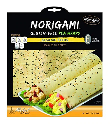 Comprar Norigami Michel de France® Gluten-Free Pea Wraps Sesame Seeds -- 6 Thin Wraps