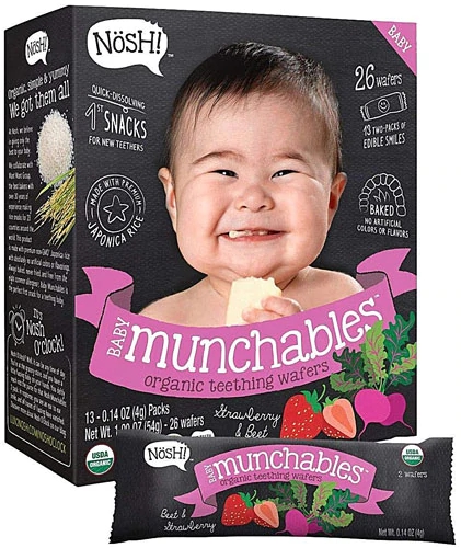 Comprar Nosh Baby Munchables Teething Wafers - Strawberry & Beet -- 13 Packs