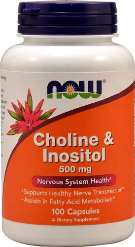 Comprar NOW Choline & Inositol -- 100 Veg Capsules
