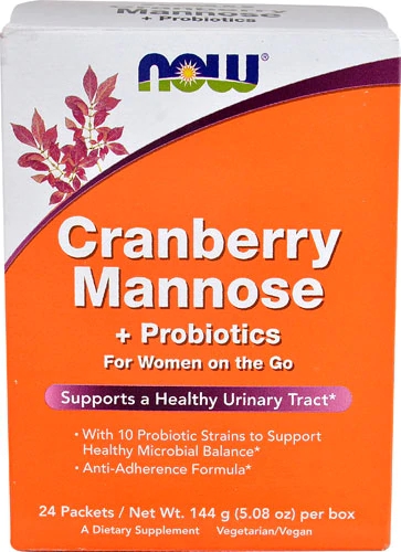 Comprar NOW Cranberry Mannose plus Probiotics -- 24 Packets