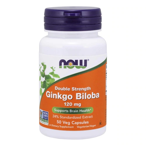 Comprar NOW Double Strength Ginkgo Biloba -- 120 mg - 50 Veg Capsules
