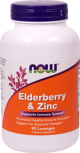 Comprar NOW Elderberry & Zinc -- 90 Lozenges