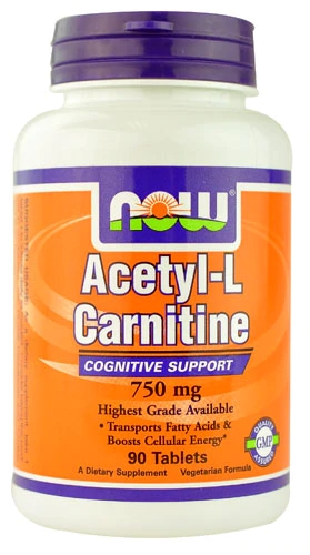 Comprar NOW Foods Acetyl-L-Carnitine -- 750 mg - 90 Tablets
