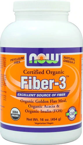 Comprar NOW Foods Certified Organic Fiber-3™ -- 16 oz