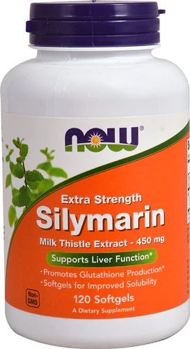 NOW Foods Extra Strength Silymarin Milk Thistle Extract -- 450 mg - 120 Softgels