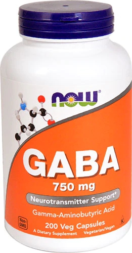 Comprar NOW Foods GABA -- 750 mg - 200 Veg Capsules