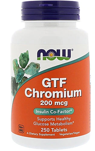 NOW Foods GTF Chromium -- 200 mcg - 250 Tablets