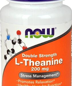 NOW Foods L-Theanine Double Strength -- 200 mg - 60 Veg Capsules
