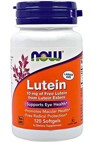 Comprar NOW Foods Lutein -- 10 mg - 120 Softgels