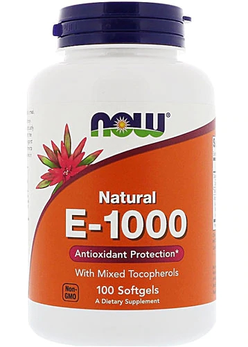 Comprar NOW Foods Natural E-1000 -- 100 Softgels