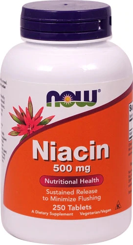 Comprar NOW Foods Niacin Sustained Release -- 500 mg - 250 Tablets