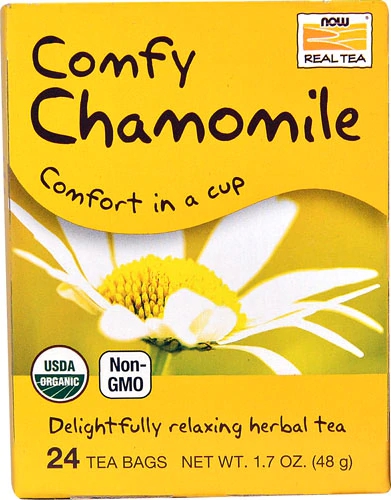 NOW Foods Organic Real Tea Comfy Chamomile -- 24 Tea Bags