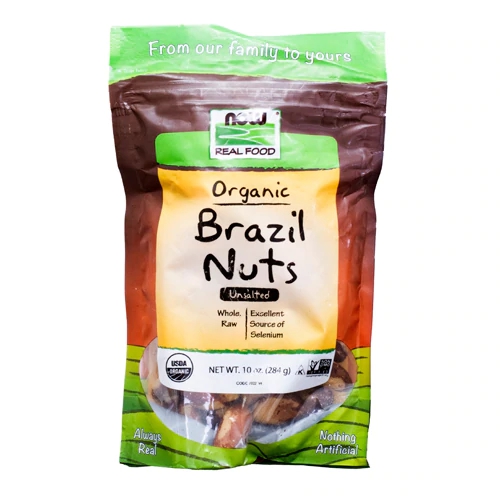 Comprar NOW Foods Real Food Organic Raw Brazil Nuts Unsalted -- 10 oz