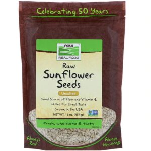 NOW Foods Real Food Raw Sunflower Seeds Unsalted -- 16 oz