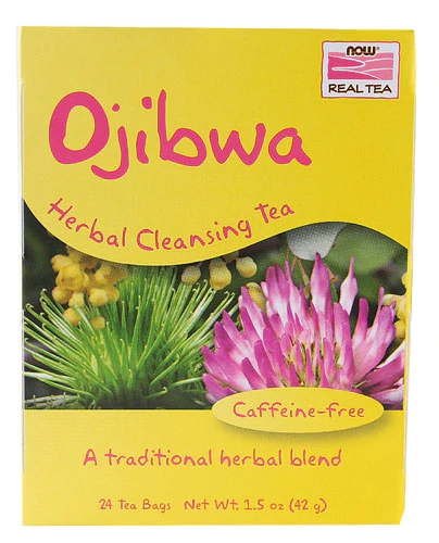 NOW Foods Real Tea Ojibwa Herbal Cleansing Tea -- 24 Tea Bags