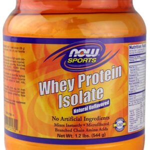 NOW Foods Sports Whey Protein Isolate Natural Unflavored -- 1.2 lb