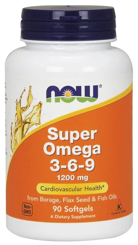 NOW Foods Super Omega 3-6-9 -- 1200 mg - 90 Softgels