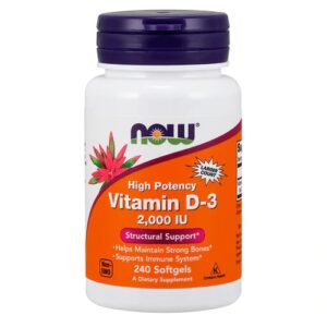 NOW Foods Vitamin D-3 -- 2000 IU - 240 Softgels