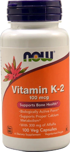 Comprar NOW Foods Vitamin K-2 -- 100 mcg - 100 Vegetarian Capsules