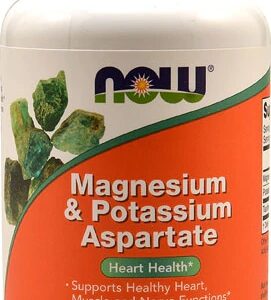 NOW Magnesium & Potassium Aspartate -- 120 Veg Capsules