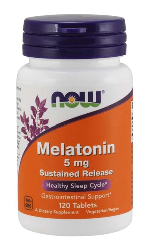 Comprar NOW Melatonin Sustained Release -- 5 mg - 120 Tablets