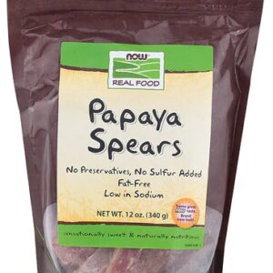 NOW Real Food Papaya Spears -- 12 oz