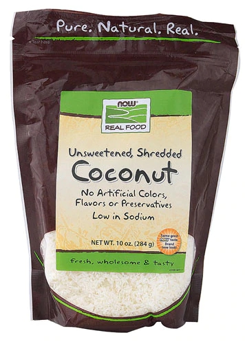 Comprar NOW Real Food Unsweetened Shredded Coconut -- 10 oz