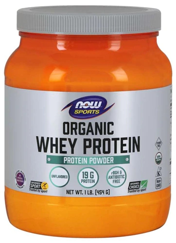 Comprar NOW Sports Organic Whey Protein Unflavored -- 1 lb