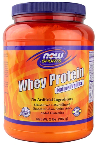 Comprar NOW Sports Whey Protein Natural Vanilla -- 2 lbs