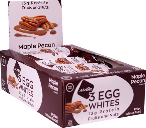 Comprar NuGo Nutrition Egg White Fruit and Nut Protein Bars Maple Pecan -- 12 Bars