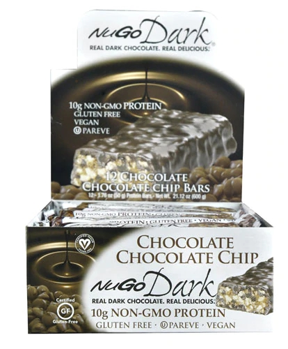 Comprar NuGo Nutrition NuGo Dark® Bars Gluten Free Chocolate Chocolate Chip -- 12 Bars